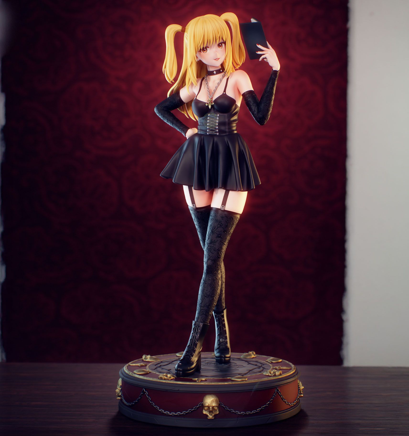 Statua Misa Amane | Death Note Fan art di PikkyPrints SFW 3d printed statue,3d printed,3d printed figure,Misa Amane Statue,Death Note Statue,sfw statue
