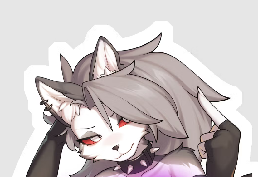 Loona v1 Sticker | Helluva Boss Vinyl Sticker NSFW furry sticker,Helluva Boss sticker,nsfw sticker,stickers,loona nsfw