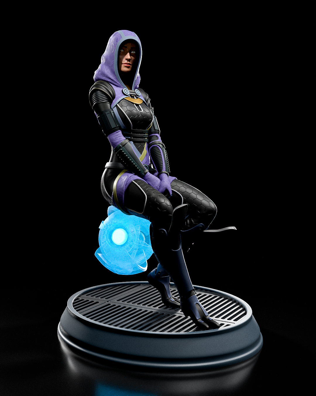 Tali Zorah Statue | Mass Effect Fan Art by H3LLCREATOR SFW 3d printed statue,Mass Effect,3d printed,Tali Zorah Statue,3d printed figure
