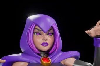 Raven Statue | DC Fan Art by Digital Dark SFW,NSFW,Futa null