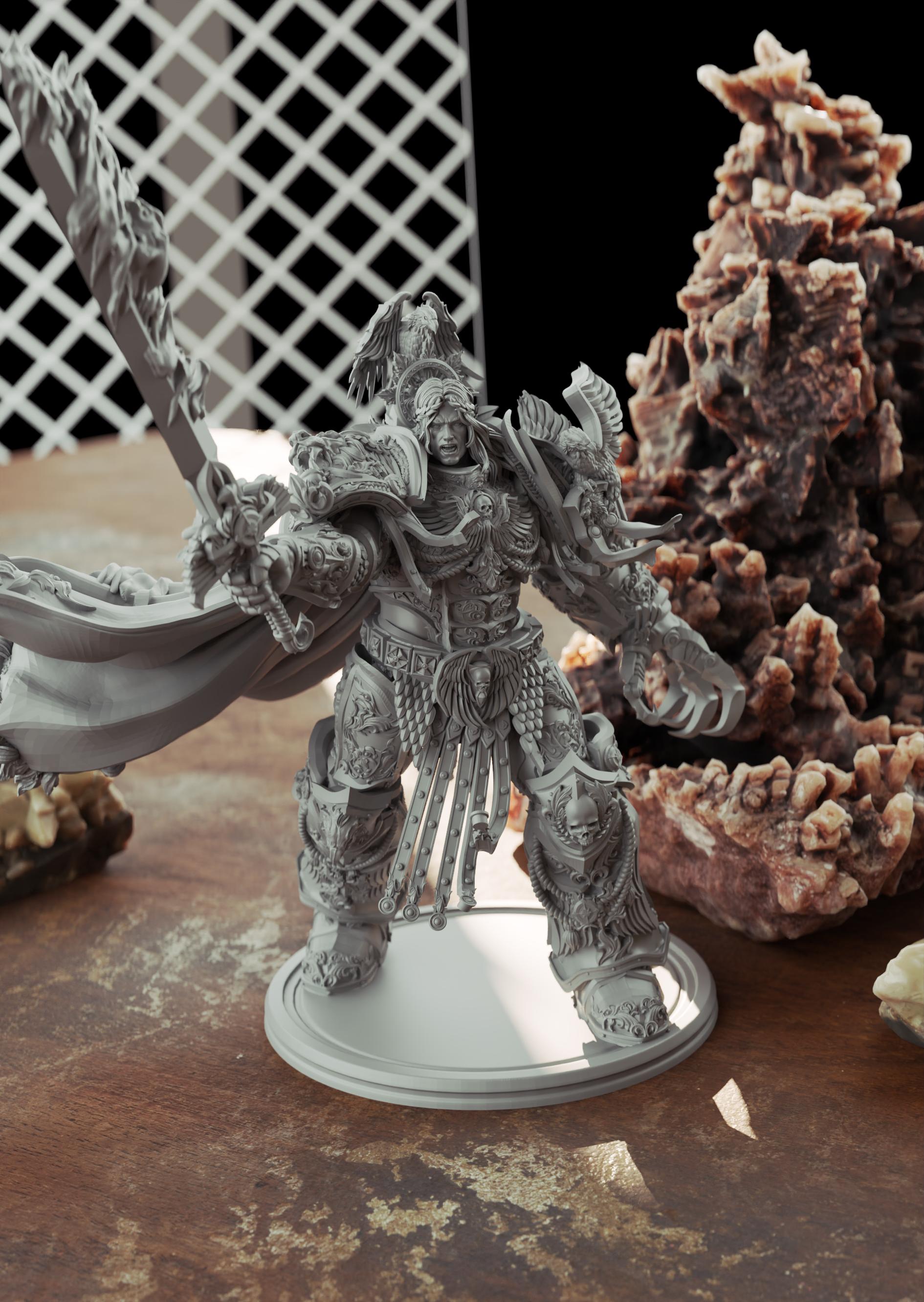 Emperor of Mankind Miniature | 40k Fan Art by 3DArtGuy image