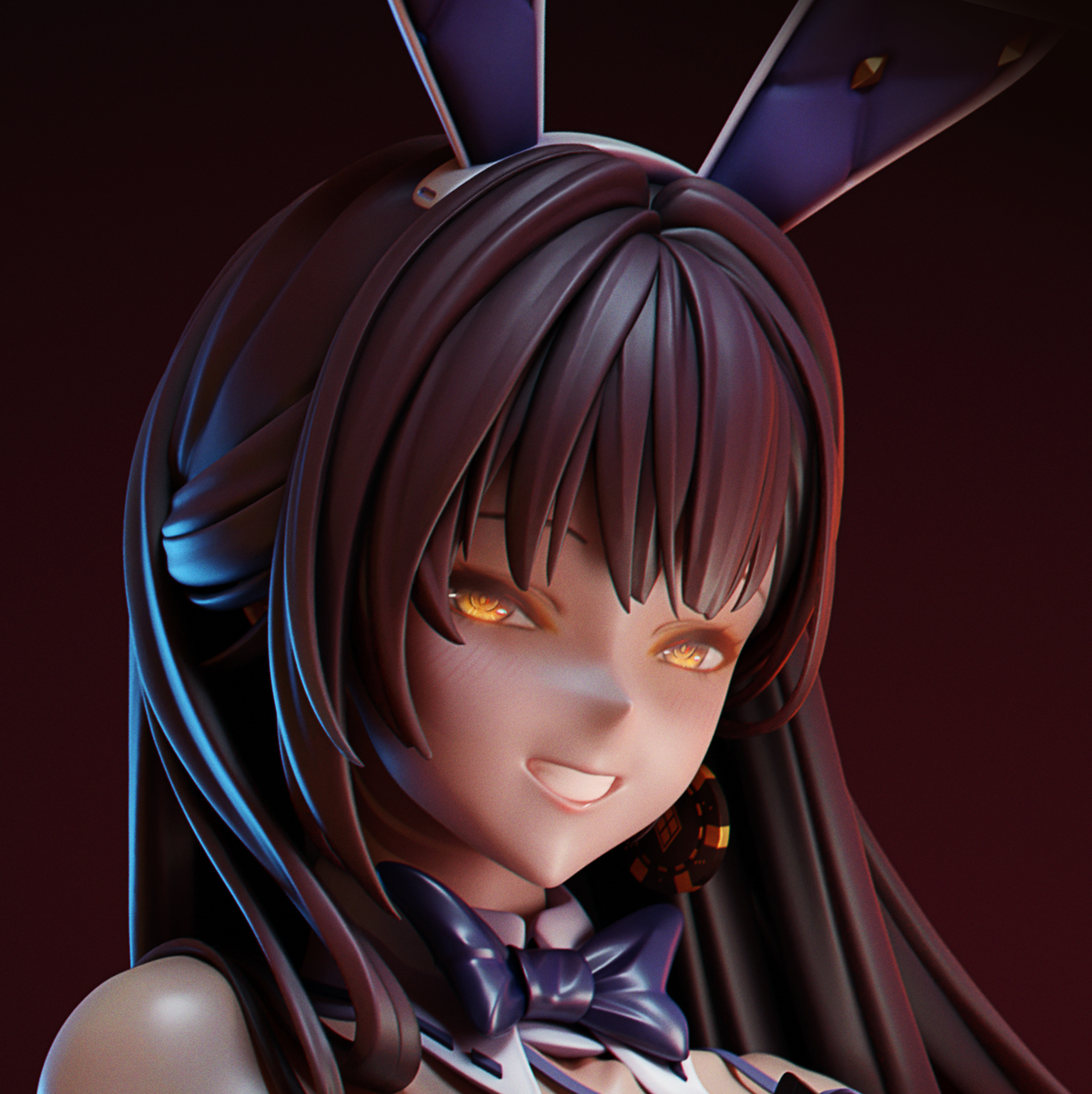 Marciana Bunny Statue | NIKKE Fan Art by kurufigure SFW 3d printed statue,Marciana Bunny statue,NIKKE,3d printed figure,3d printed