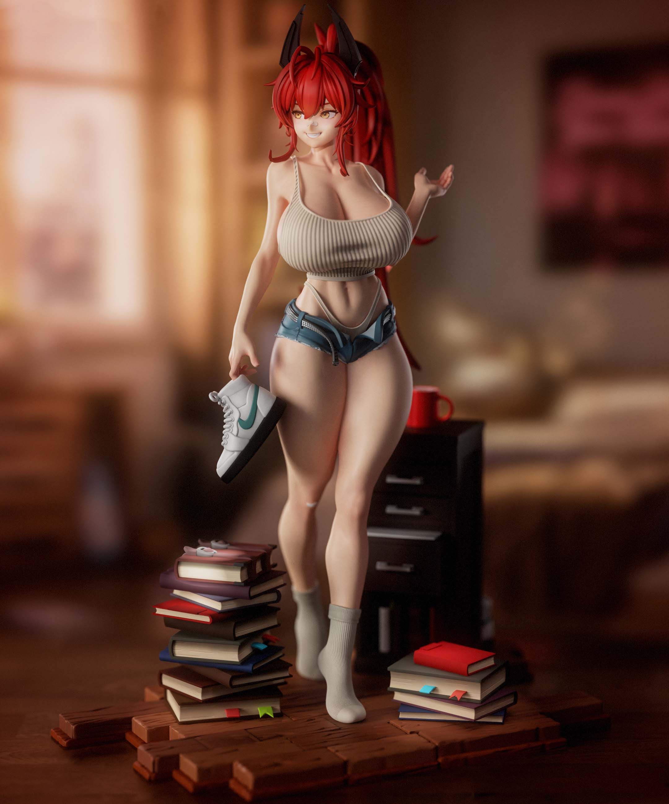 Red Hood Statue | NIKKE Fan Art by Freyas Fantasys SFW,NSFW,Futa 3d printed statue,3d printed,nsfw statue,futa statue,Red Hood Statue,NIKKE Statue,futa figurines,futanari figurines,futanari statue