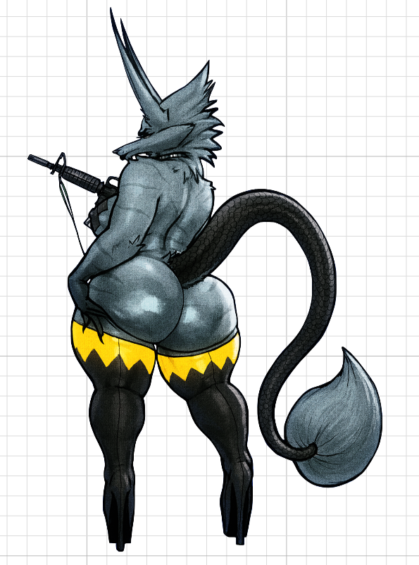 Dubmare Rifle Furry Sticker | Original Vinyl Sticker SFW sfw sticker,stickers,Dubmare Rifle sticker,original sticker,furry sticker