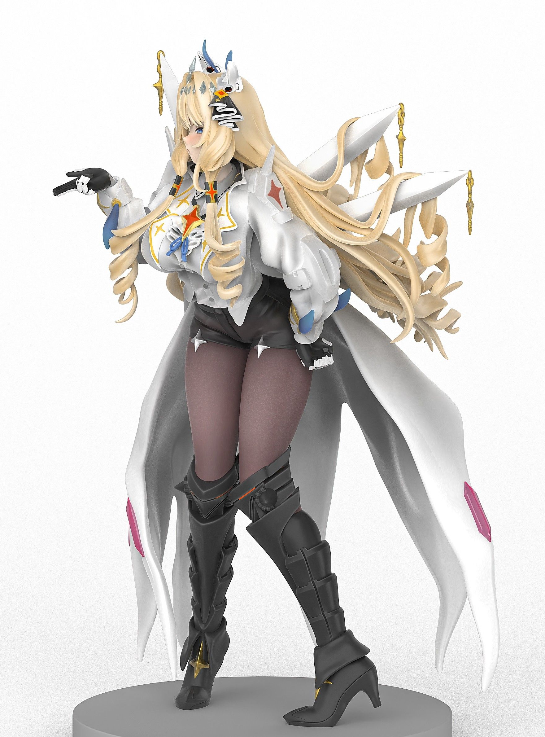 Crown Statue | NIKKE Fan Art by Sin3Dstudio  SFW 3d printed statue,Crown statue,NIKKE,3d printed figure,3d printed