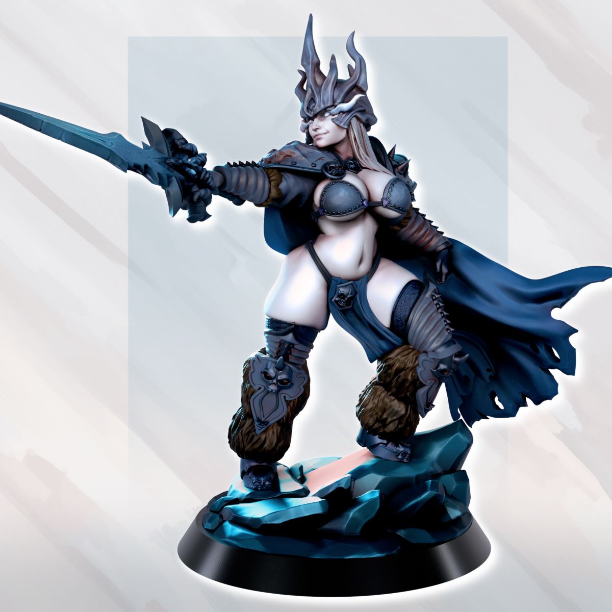Lich Queen Miniature | DnD Fan Art by Gaz Minis SFW,NSFW 3d printed,miniature,dnd miniature,Lich Queen,3d printed miniature,nsfw miniature