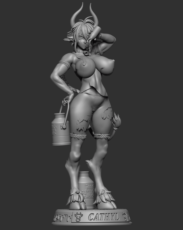 Cathyl Statue | Monster Musume Fan Art by Officer Rhu SFW,NSFW,Futa 3d printed statue,3d printed,nsfw statue,furry statue,futa statue,Cathyl Statue,Monster Musume Statue