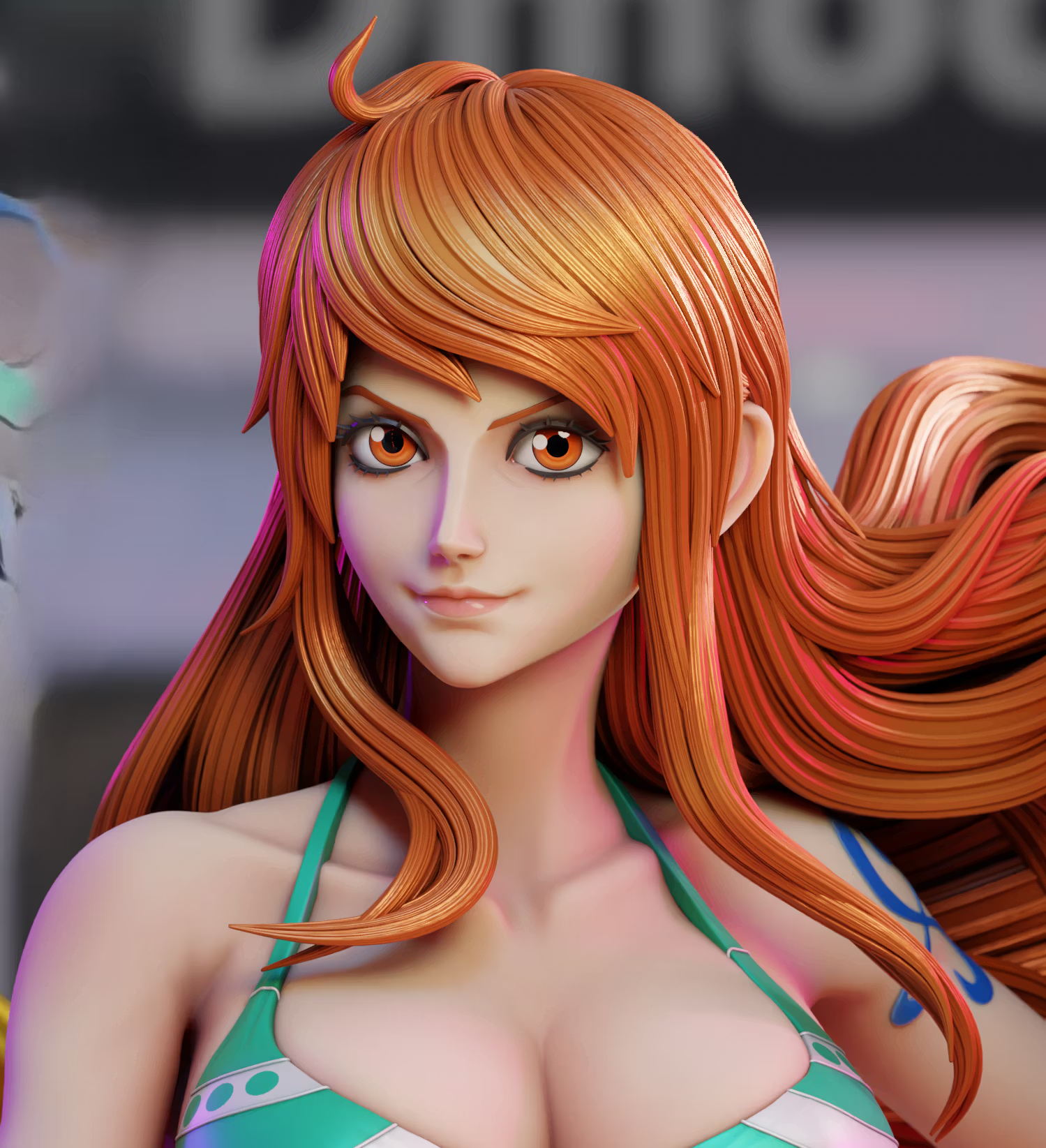 Nami Statue | One Piece Fan Art by 3Dmoonn SFW,NSFW 3d printed,3d printed statue,Nami Statue,One Piece statue,nsfw statue