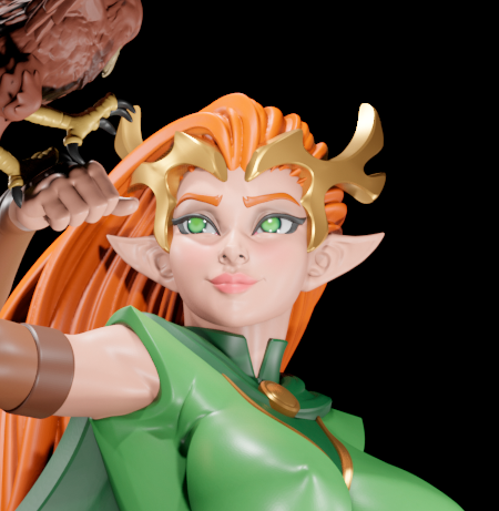 Keyleth Statue | Vox Machina Fan Art by Digital Dark SFW,NSFW,Futa 3d printed statue,3d printed,nsfw statue,futa statue,Keyleth Statue,Vox Machina Statue