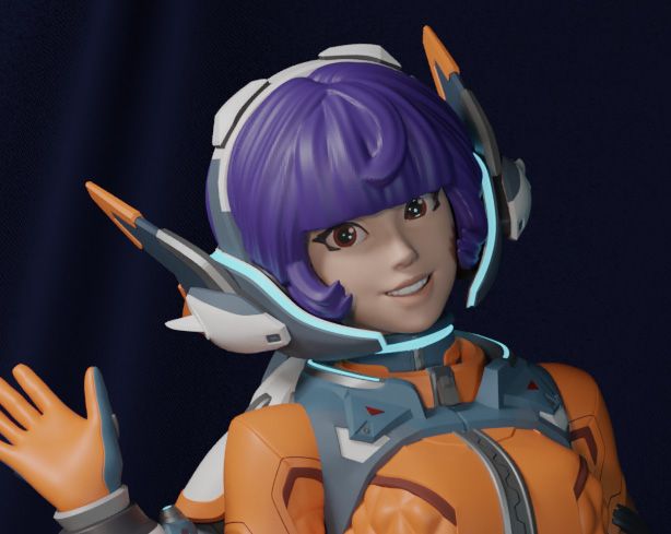 Juno Statue | Overwatch Fan Art by FunserviceSTL SFW,NSFW,Futa 3d printed statue,nsfw statue,Juno statue,Overwatch statue,3d printed figure,3d printed,futa statue,futa figurines,futanari figurines,futanari statue