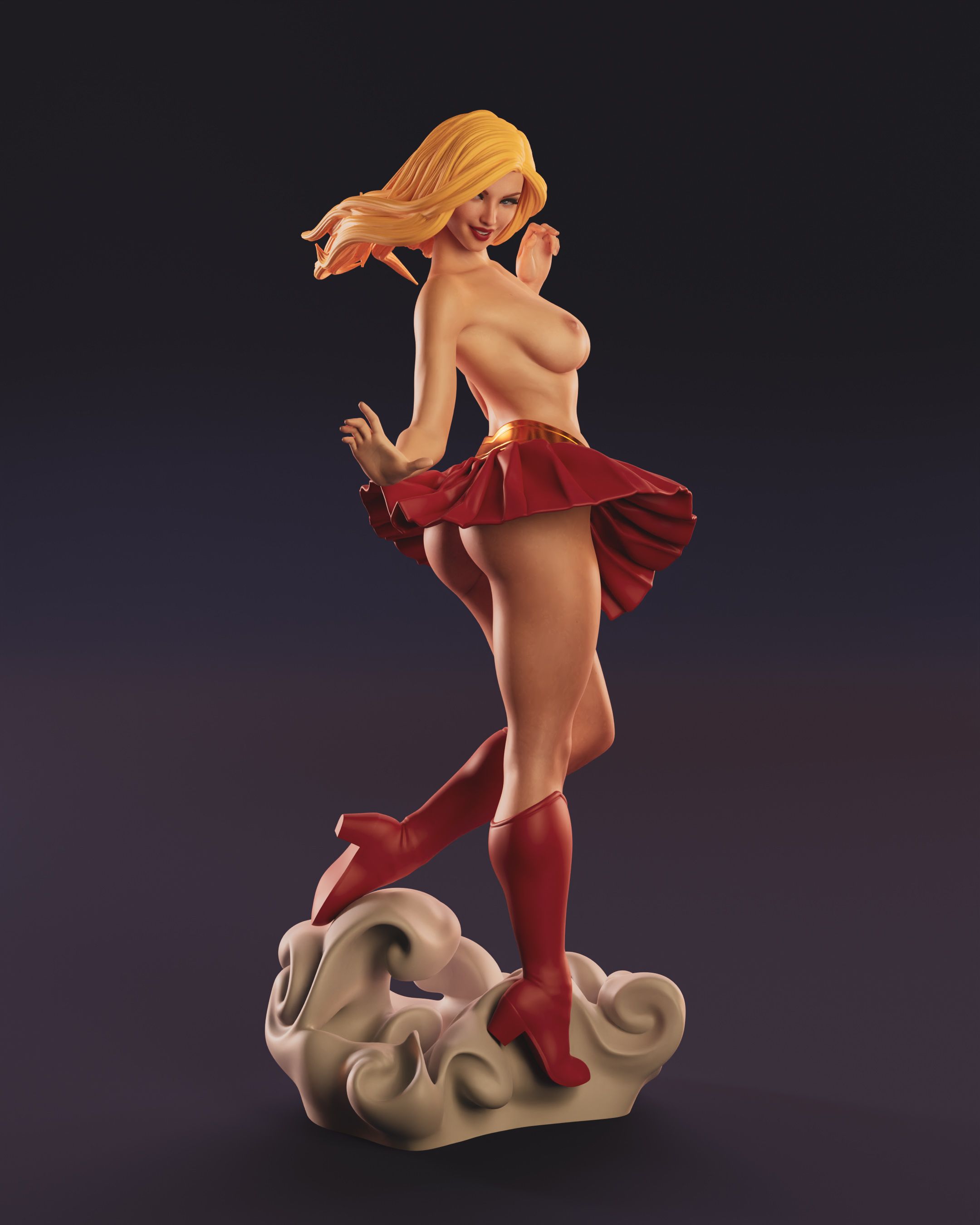 Estatua Supergirl | DC Fan art por Abe3D SFW,NSFW 3d printed statue,supergirl statue,dc statue,3d printed figure,3d printed,nsfw statue