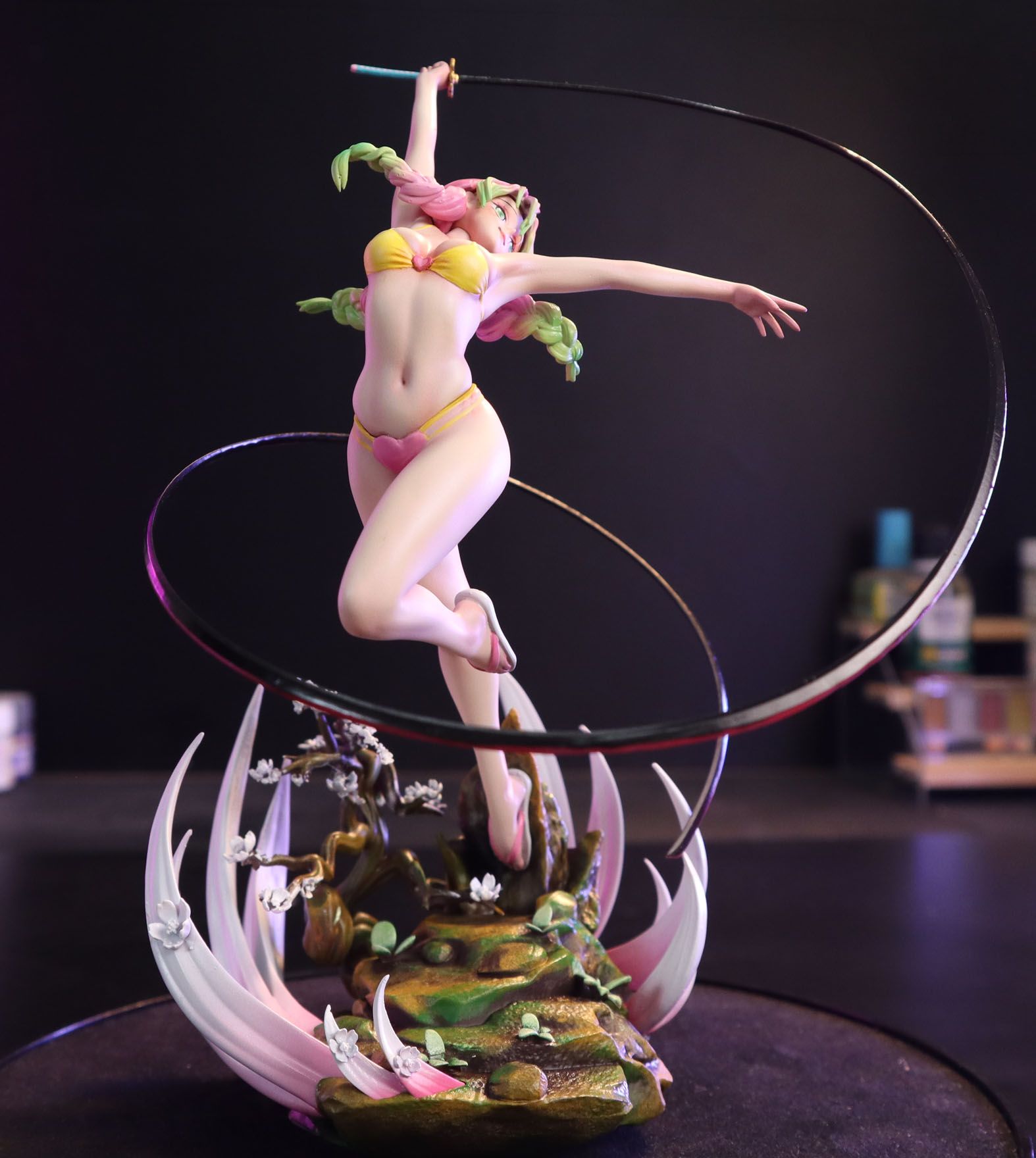 Mitsuri Statue | Demon Slayer Fan Art by CW Studios SFW,NSFW 3d printed statue,Demon Slayer statue,3d printed,Mitsuri Statue,3d printed figure