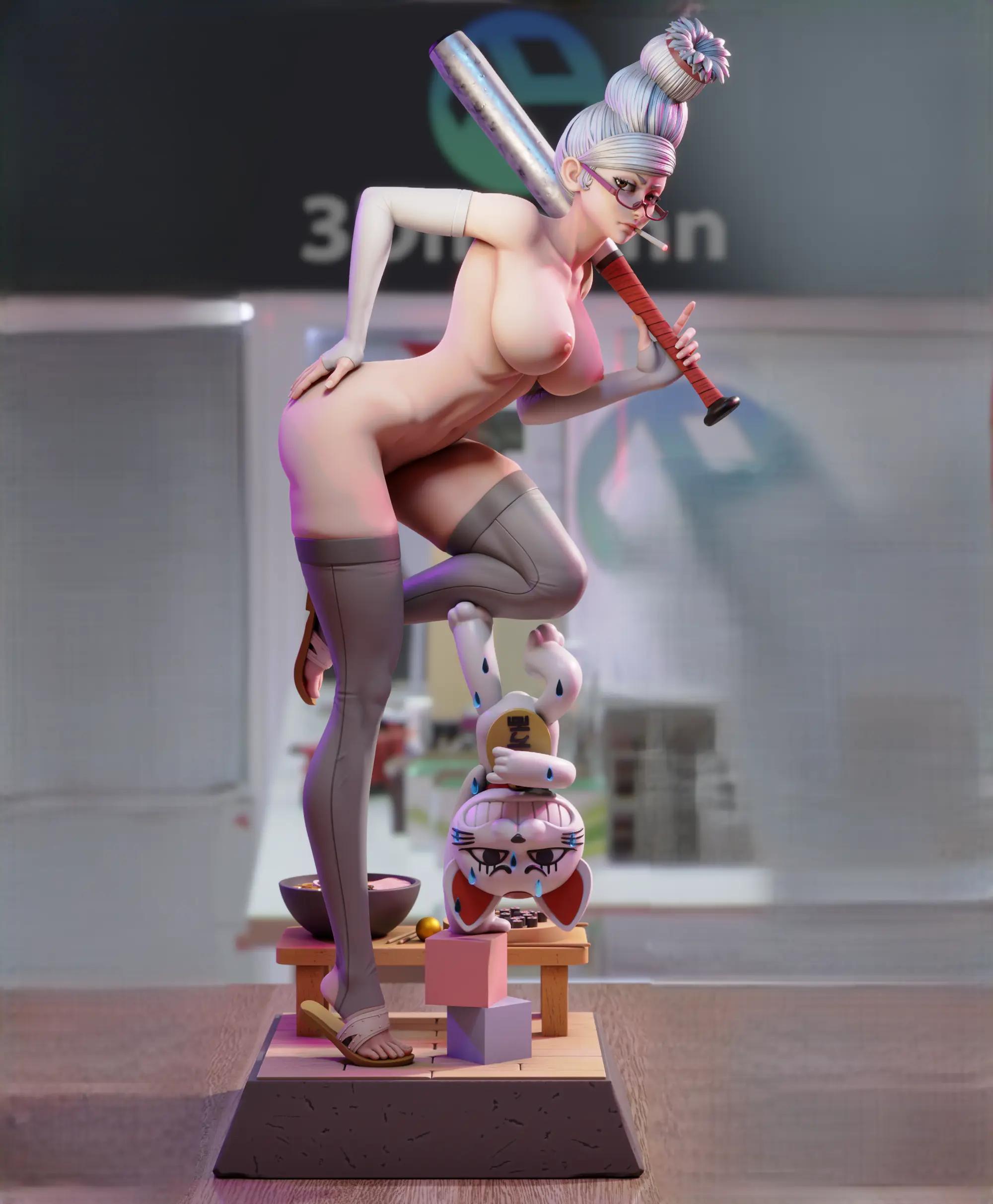 Estatua Seiko Ayase | Dandadan Fan art por 3Dmoonn SFW,NSFW 3d printed,3d printed statue,Seiko Ayase Statue,Dandadan statue,nsfw statue