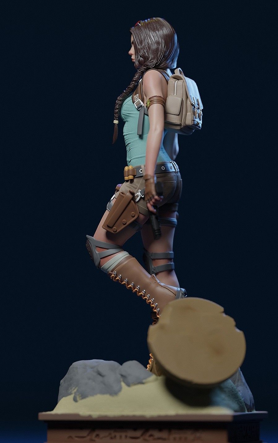 Lara Croft Statue | Tomb Raider Fan Art by E.S Monster SFW,NSFW 3d printed,3d printed statue,Lara Croft Statue ,nsfw statue,Tomb Raider statue