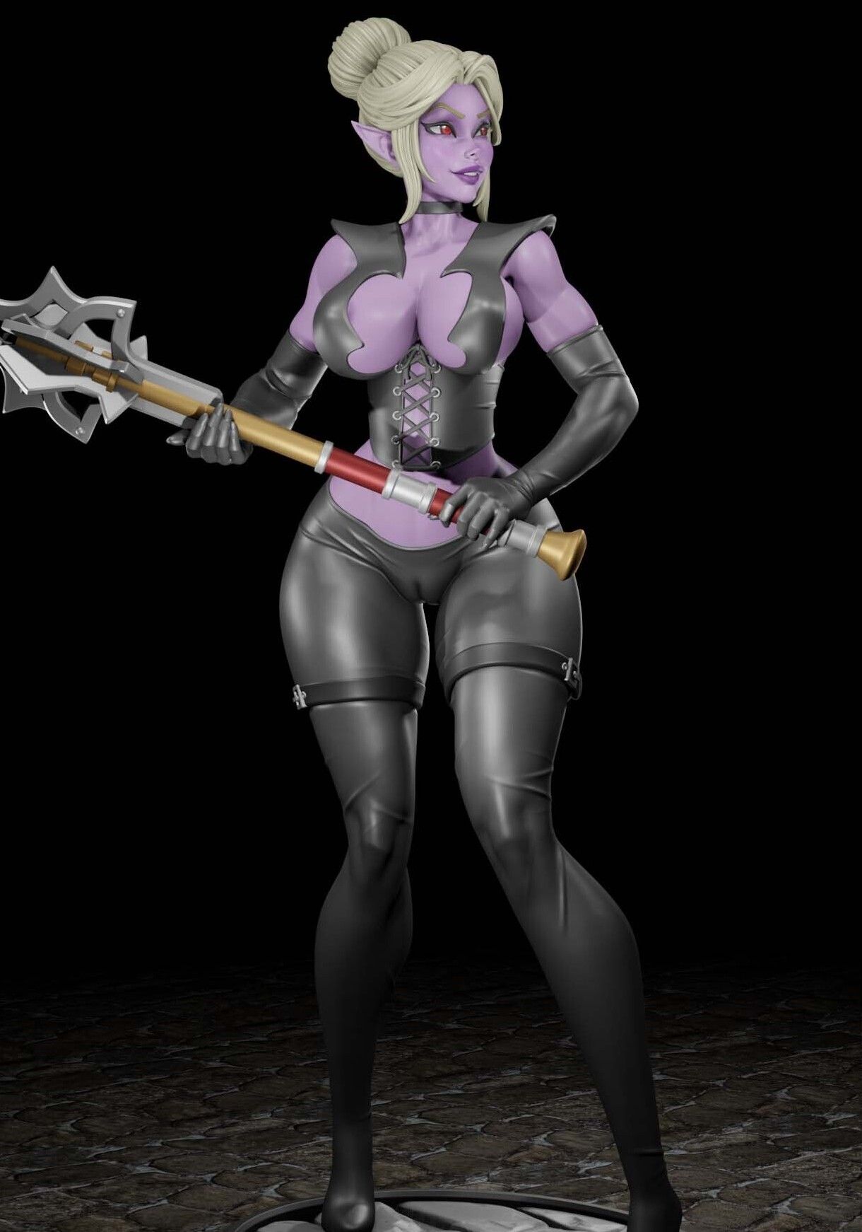 Estatua Minthara | Baldur's Gate 3 Fan Art por Digital Dark SFW,NSFW,Futa 3d printed statue,3d printed,nsfw statue,futa statue,3d printed figure,Minthara Statue