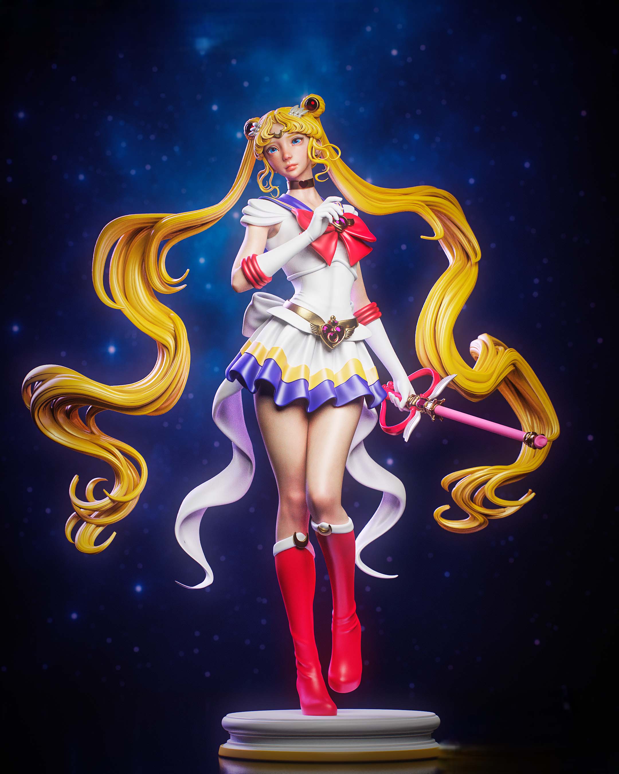 Sailor Moon Statue | Sailor Moon Fan Art by Nympha3D SFW 3d printed statue,Sailor Moon statue,3d printed figure,3d printed