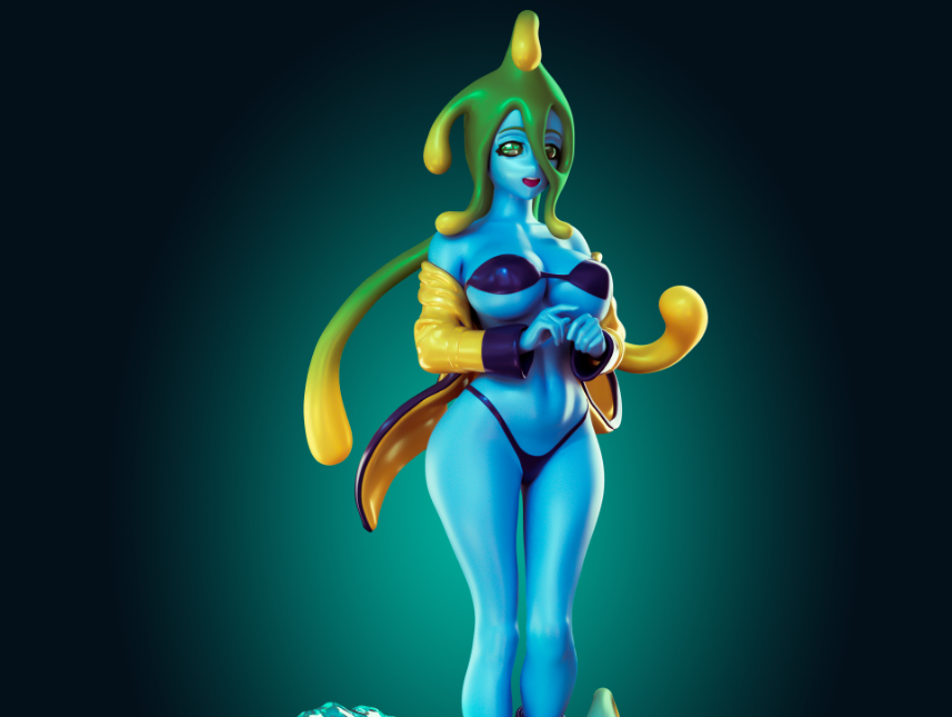 Suu Statue | Monster Musume Fan Art by Officer Rhu