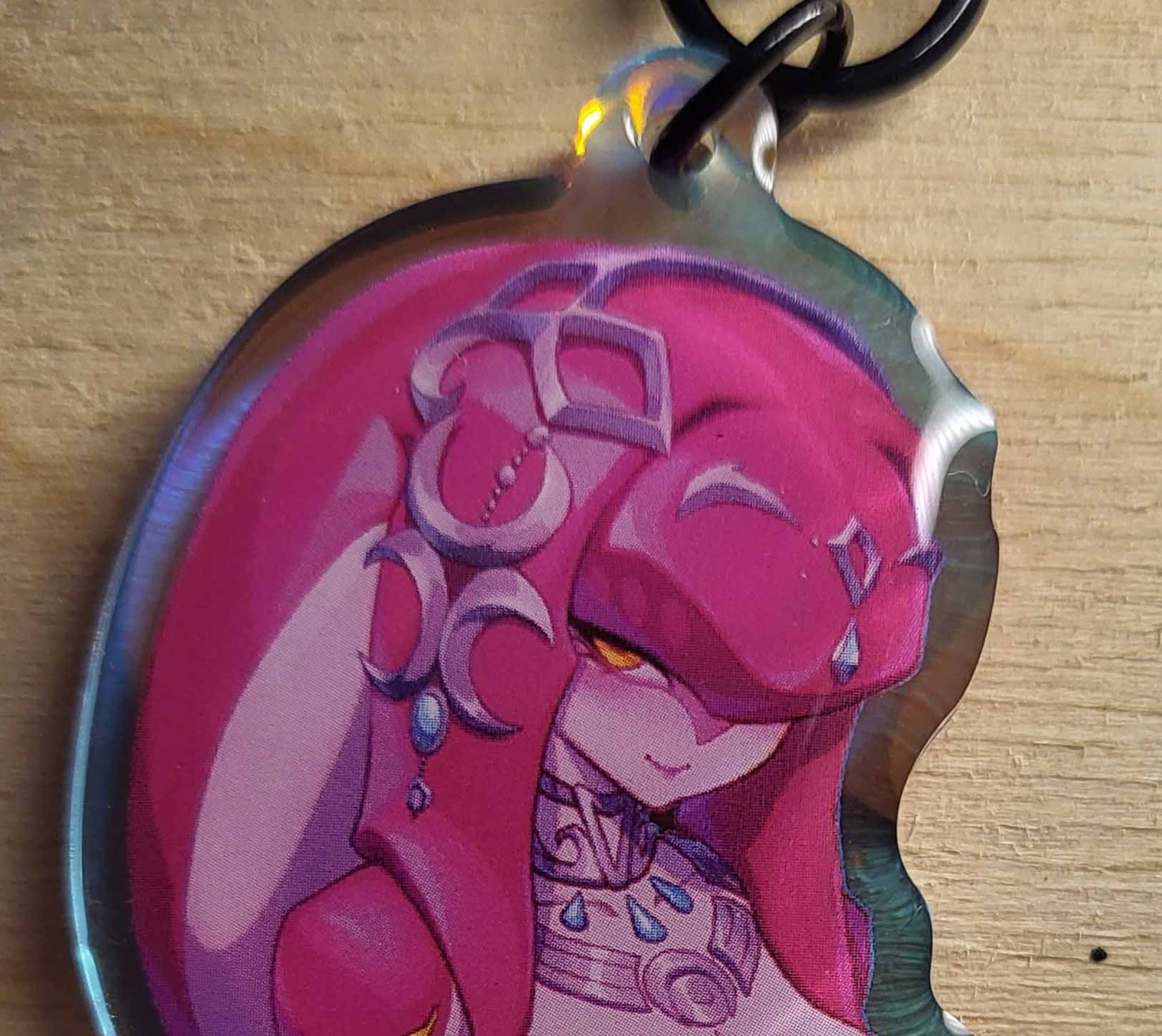 Princess Mipha Keychain | The Legend of Zelda Acrylic Keychain Futa Princess Mipha keychain,furry keychain,The Legend of Zelda keychain,futa keychain