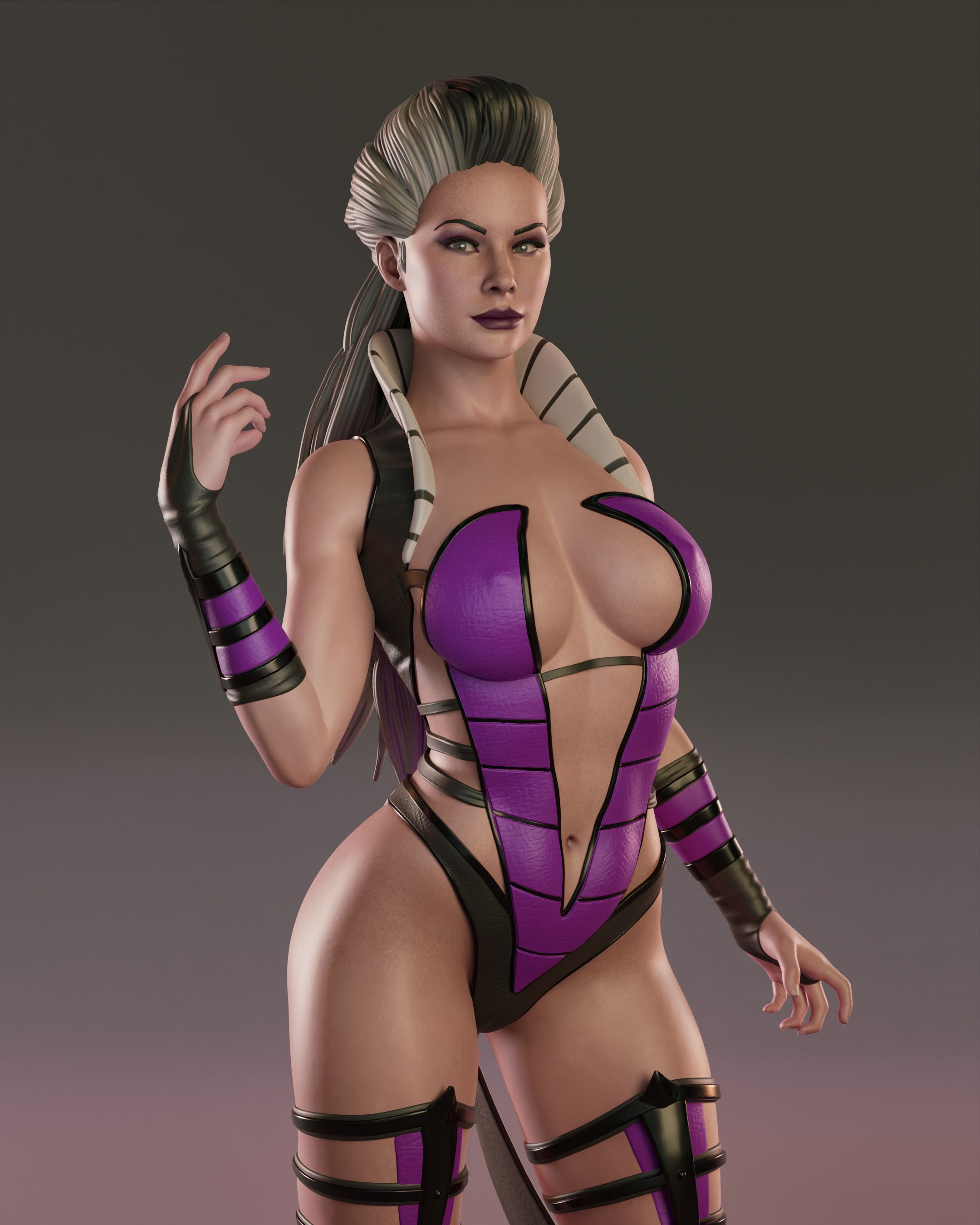 Sindel Statue | Mortal Kombat Fan Art by Abe3D SFW,NSFW 3d printed statue,nsfw statue,Sindel statue,mortal kombat,3d printed figure,3d printed