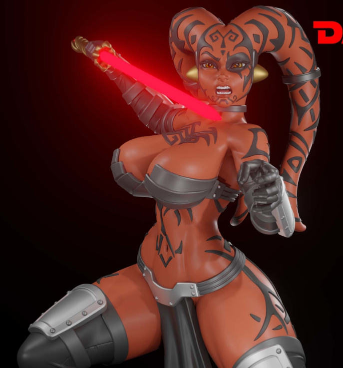 Darth Talon Statue | Star Wars Fan Art by Digital Dark SFW,NSFW,Futa 3d printed statue,3d printed,nsfw statue,futa statue,3d printed figure,Darth Talon Statue,Star Wars Statue
