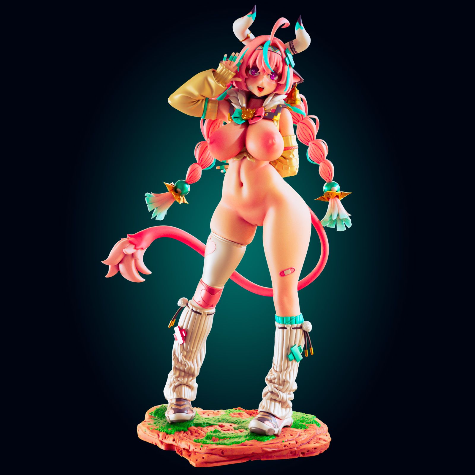Varesa Cowgirl Statue | Genshin Impact Fanart von Officer Rhu SFW,NSFW 3d printed statue,3d printed,3d printed figure,Varesa Cowgirl Statue,Genshin Impact Statue,furry statue