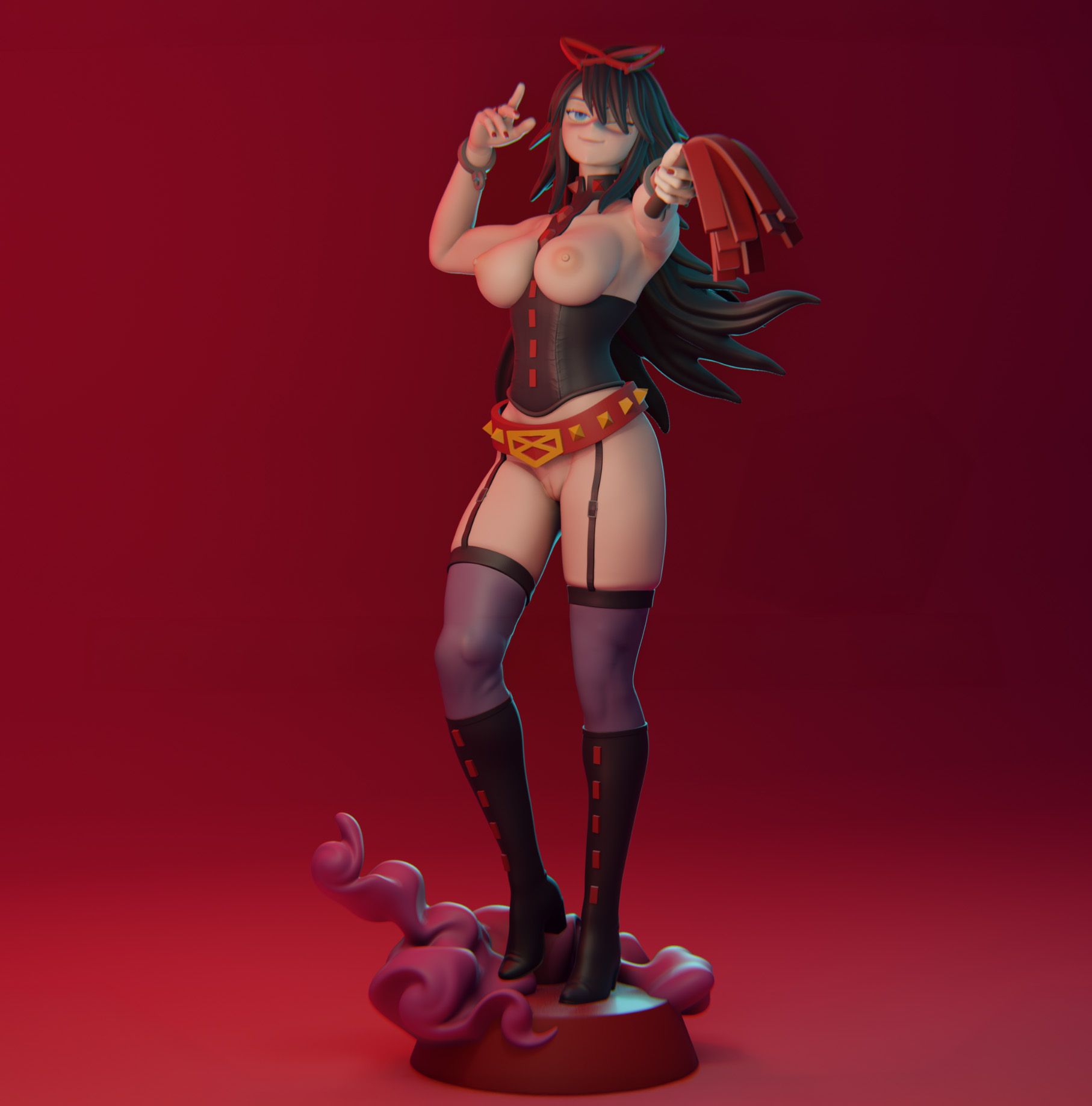 Miss Midnight Statue | My Hero Academia Fan Art by Magpie3d SFW,NSFW,Futa 3d printed statue,3d printed,3d printed figure,nsfw statue,futa statue,futa figurines,futanari figurines,futanari statue,My Hero Academia statue,Miss Midnight statue