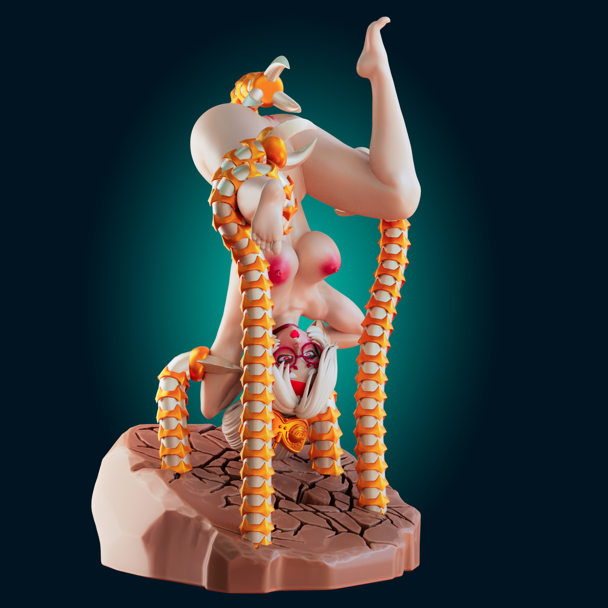 Purah Tentacle Trap Statue | The Legend of Zelda Fan Art by Officer Rhu SFW,NSFW,Futa 3d printed,Purah statue,The Legend of Zelda statue,3d printed figure,nsfw statue,futa statue