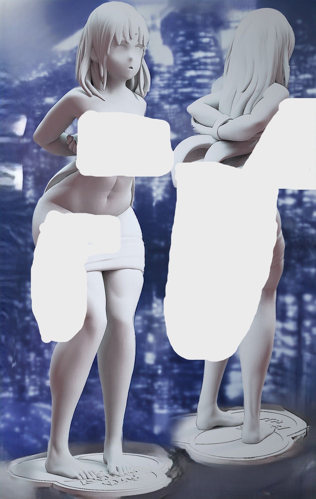 Slave Girl Bondage Futa Statue | Original Fan Art by FutaFantasy Futa 3d printed statue,3d printed,nsfw statue,3d printed figure,Slave Girl Statue,futa statue,futa figurines,futanari figurines,futanari statue,original statue