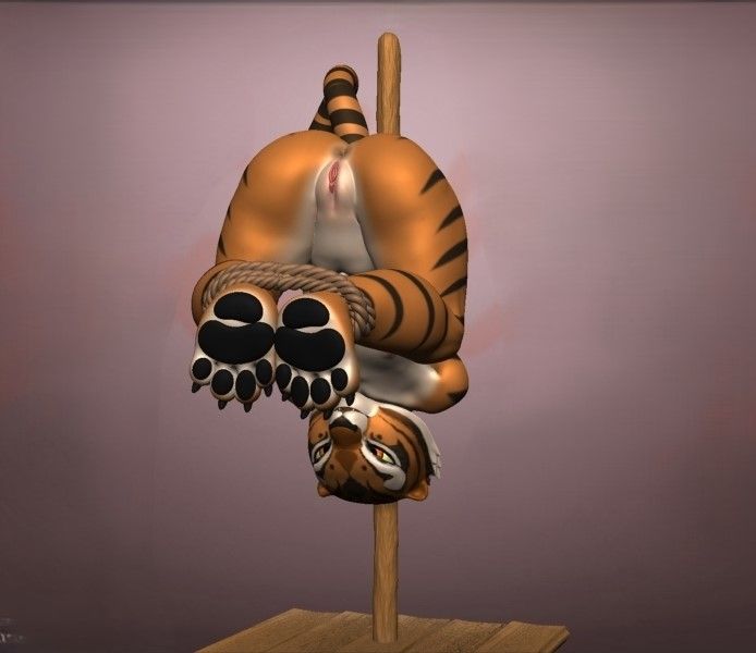 Tigress Tied Up Statue | Kung Fu Panda Fan Art by Gibly NSFW 3d printed statue,3d printed,Tigress Tied Up Statue,nsfw statue,3d printed figure,Kung Fu Panda Statue