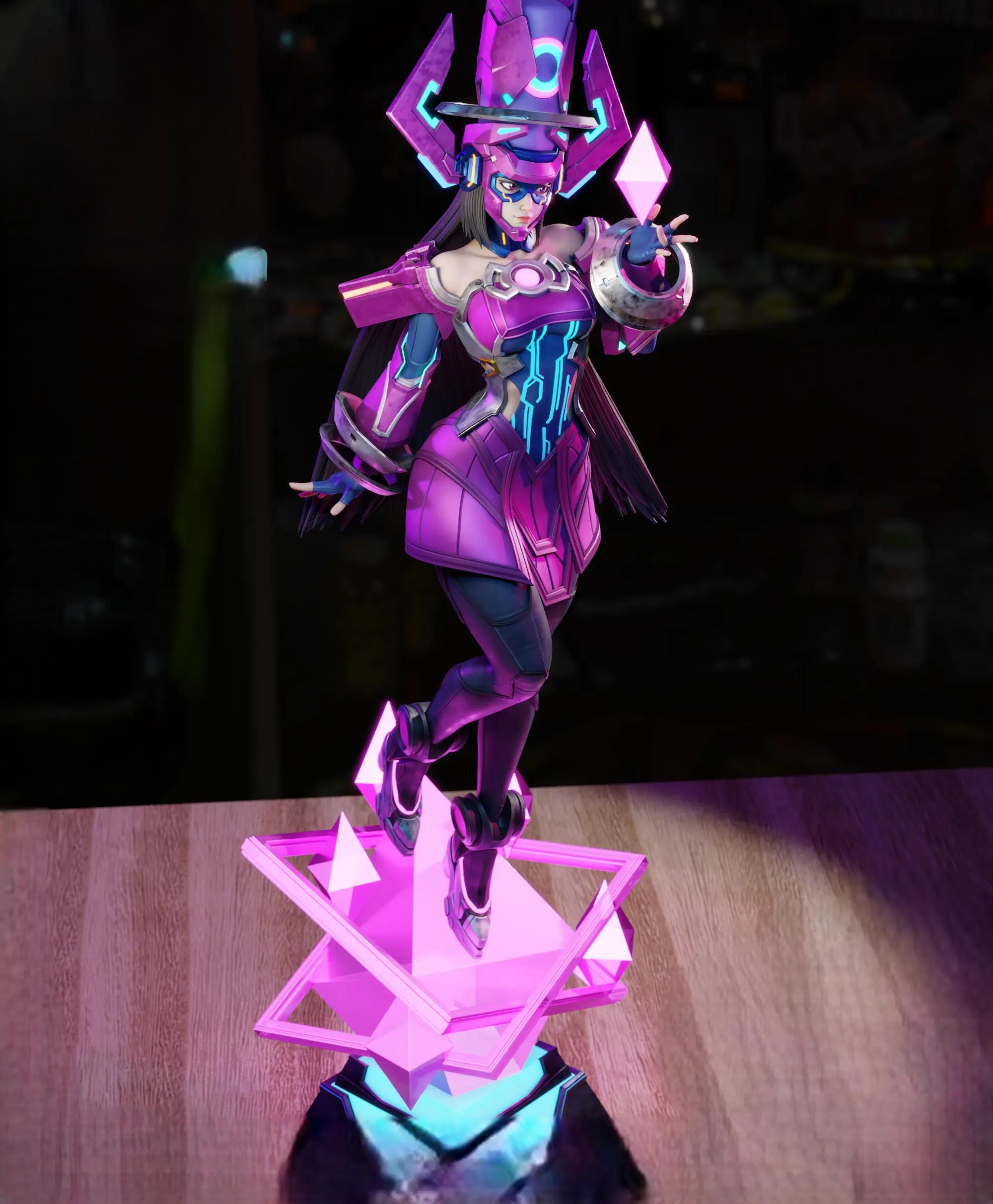 Galacta Statue | Marvel Rivals Fan Art by 3Dmoonn SFW,NSFW 3d printed,3d printed statue,Galacta Statue,Marvel statue,nsfw statue
