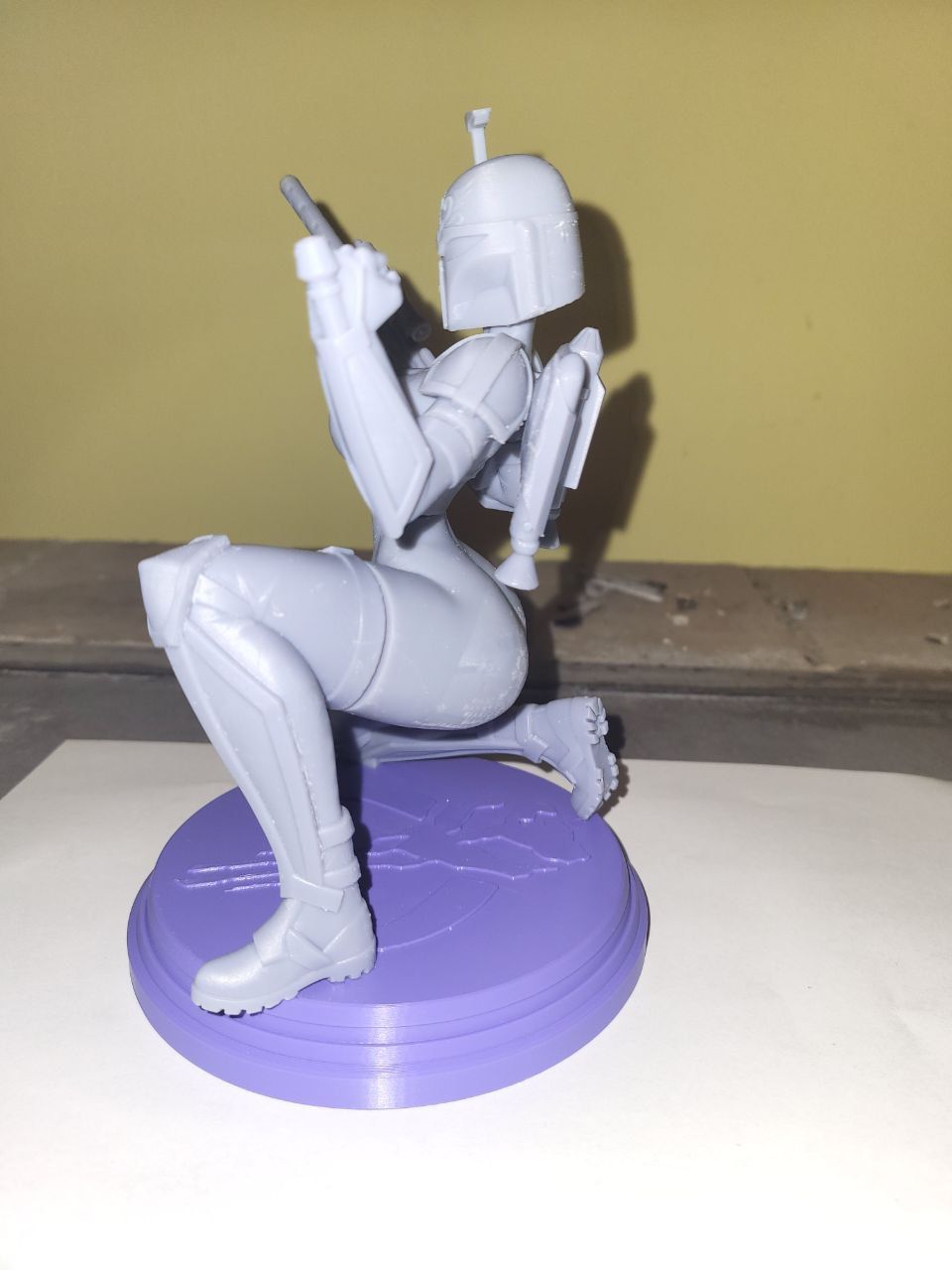 Mandalorian Girl Statue | Star Wars Fan Art by Digital Dark SFW,NSFW,Futa 3d printed statue,3d printed,nsfw statue,futa statue,3d printed figure,Mandalorian Girl Statue,Star Wars Statue