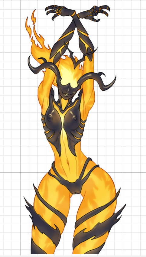 Flame Atronach Sticker | The Elder Scrolls Vinyl Sticker SFW The Elder Scrolls,sfw sticker,Flame Atronach sticker,Skyrim stickers