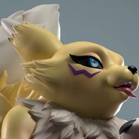 Renamon In The Pumpkin Statue | Digimon Fanart von Anyonensfw SFW,NSFW 3d printed statue,3d printed,nsfw statue,3d printed figure,furry statue,Renamon Statue,Digimon