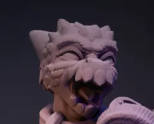 Embattlement Saber Kobold Miniature | DnD Fan Art by Jigglystix SFW,NSFW 3d printed,miniature,dnd miniature,Embattlement Saber Kobold,3d printed miniature,nsfw miniature