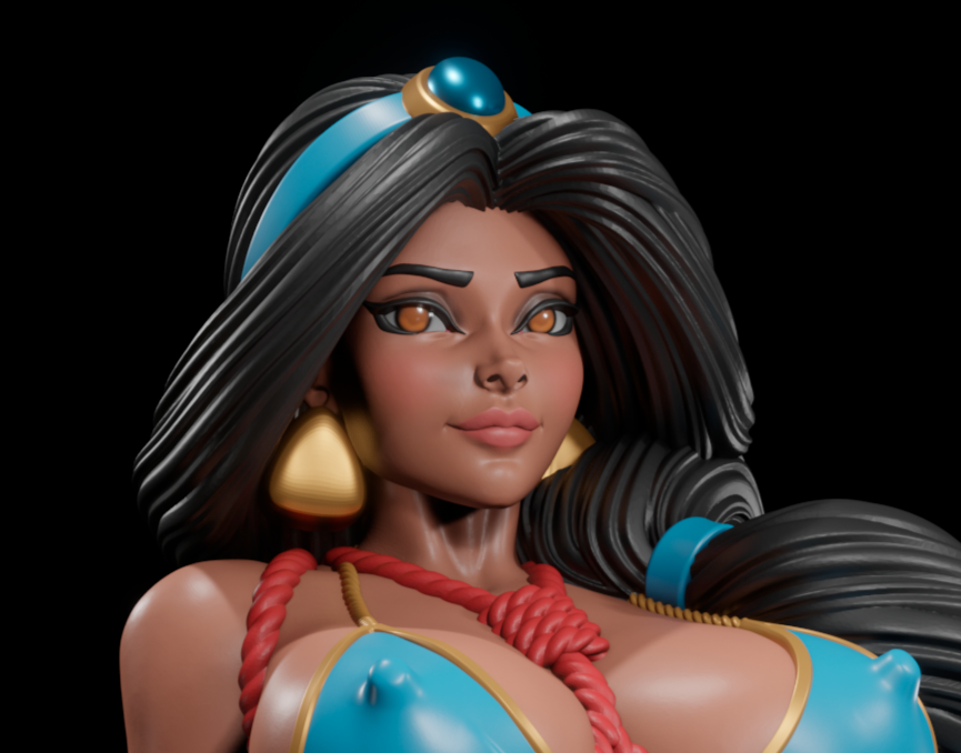 Jasmine Statue | Alladin Fan Art by Digital Dark SFW,NSFW,Futa 3d printed statue,3d printed,nsfw statue,3d printed figure,futa statue,Jasmine Statue,Alladin