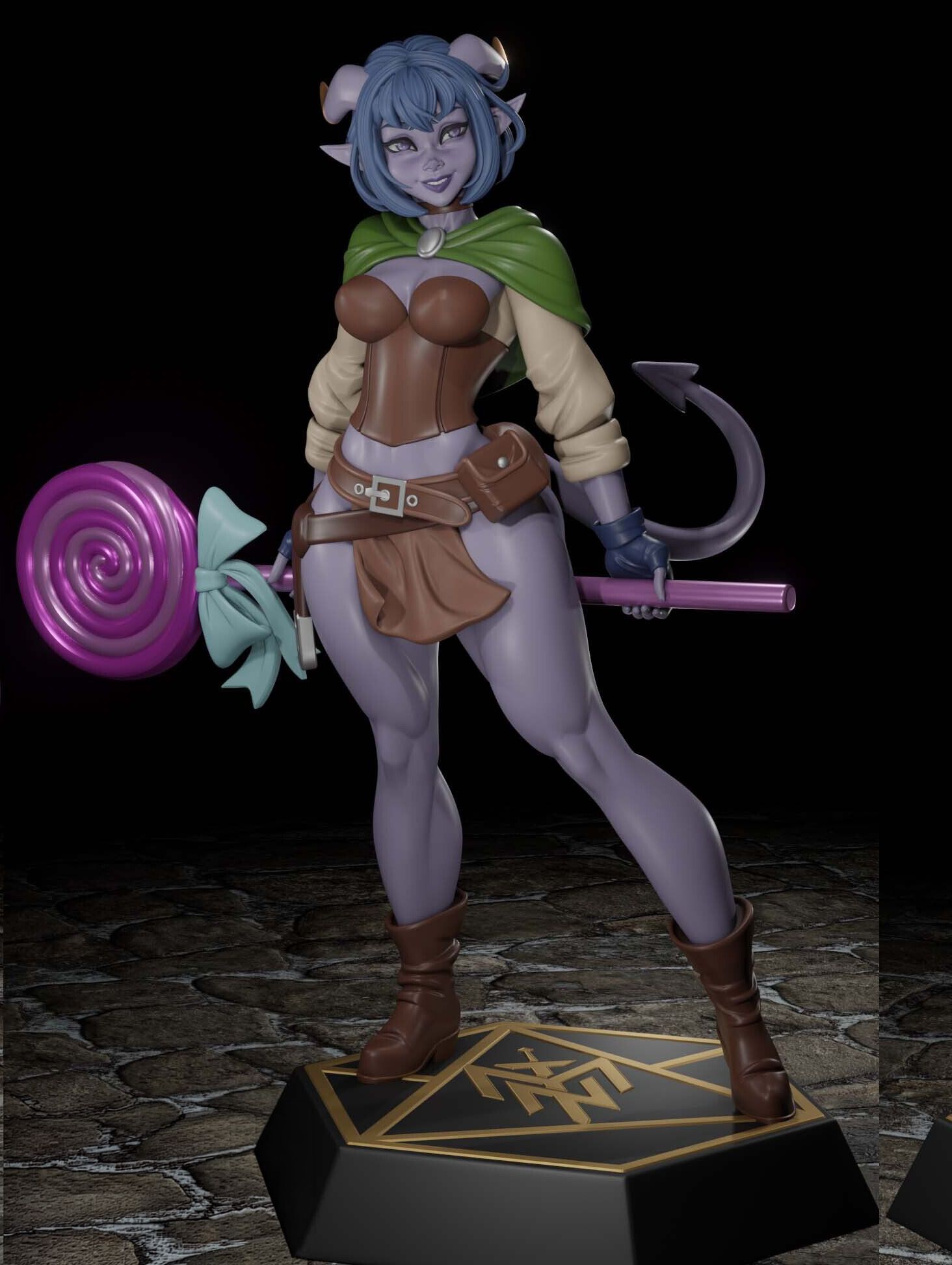 Jester Lavorre Statue | DnD Fanart von Digital Dark SFW,NSFW,Futa 3d printed statue,3d printed,nsfw statue,futa statue,futa figurines,futanari figurines,futanari statue,3d printed figure,Jester Lavorre Statue,dnd statue