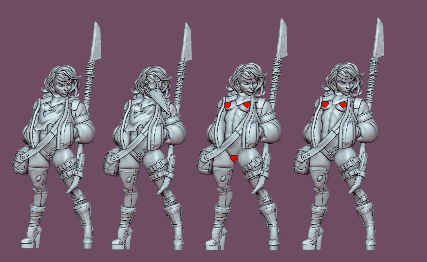 Rebecca Romez Survivor Miniature | DnD Fan Art by Gaz Minis SFW,NSFW 3d printed,miniature,dnd miniature,Rebecca Romez Survivor,3d printed miniature,nsfw miniature