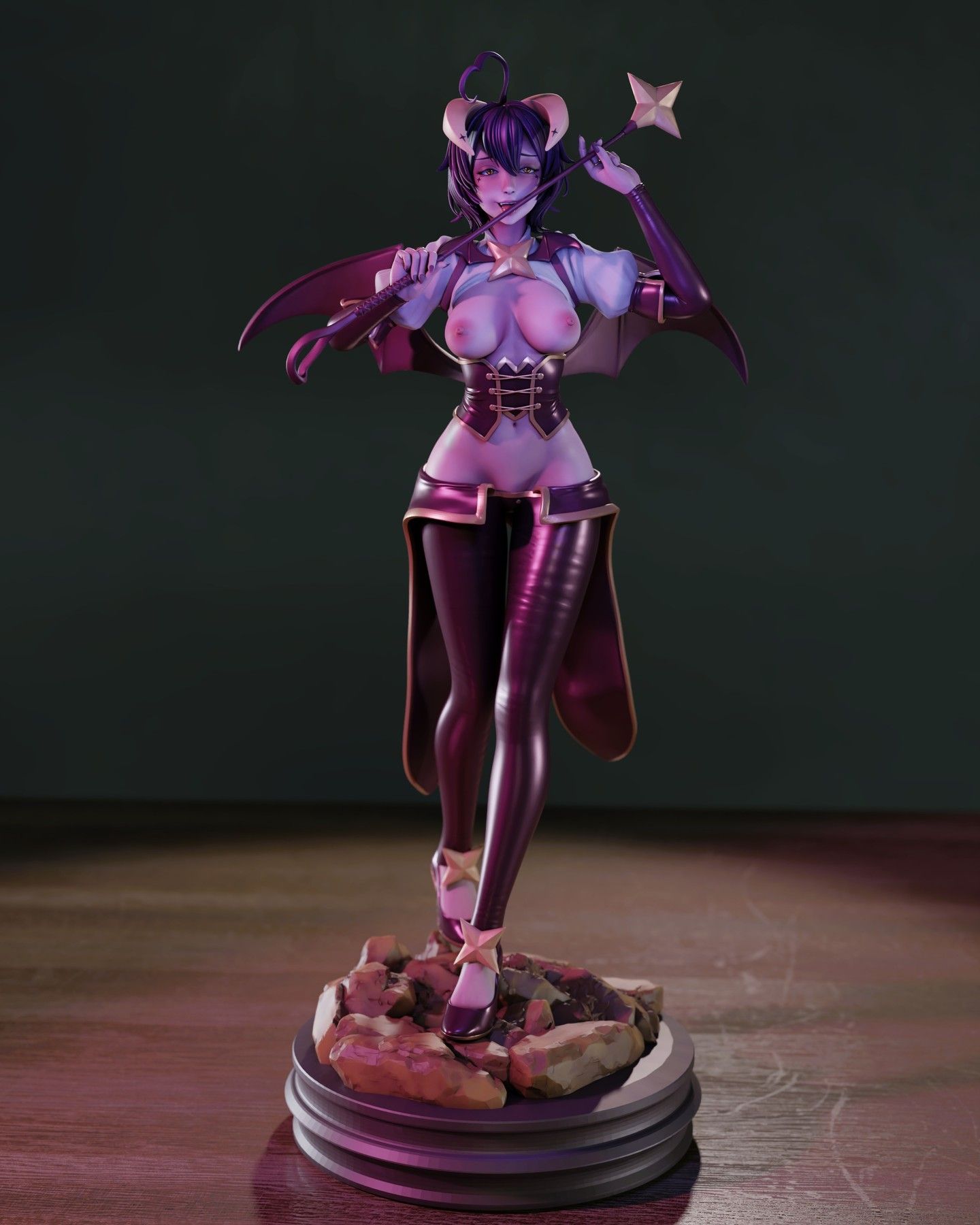 Magia Baiser Statue | Gushing Over Magical Girls Fan Art by Momoji3d SFW,NSFW null