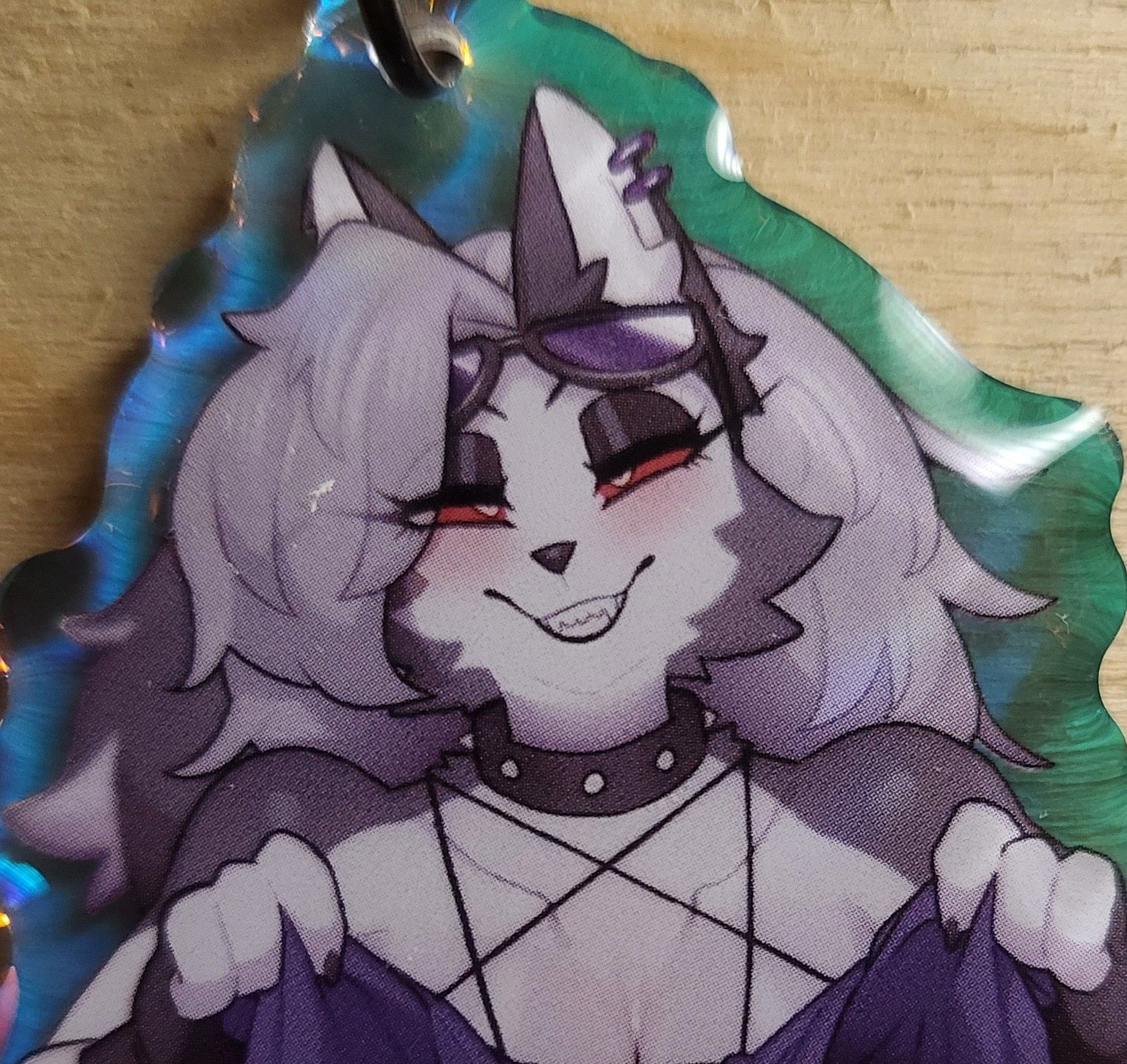 Loona Big Boobs Keychain | Helluva Boss Acrylic Keychain NSFW loona nsfw,loona keychain,furry keychain,Helluva Boss,nsfw keychain