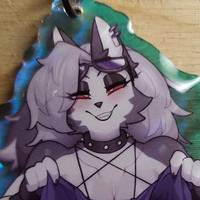 Loona Big Boobs Schlüsselanhänger | Helluva Boss Acryl-Schlüsselanhänger NSFW loona nsfw,loona keychain,furry keychain,Helluva Boss,nsfw keychain