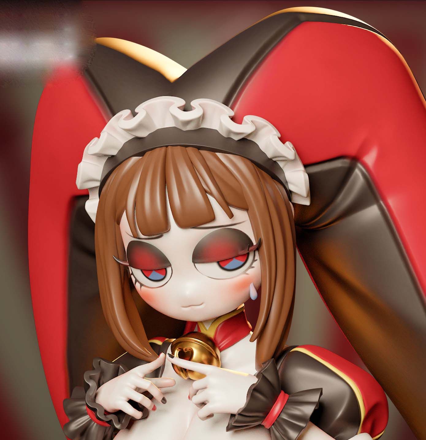 Pomni Statue | Digital Circus Fan Art by Onagaba SFW 3d printed,3d printed statue,sfw statue,Pomni Statue,Digital Circus Statue