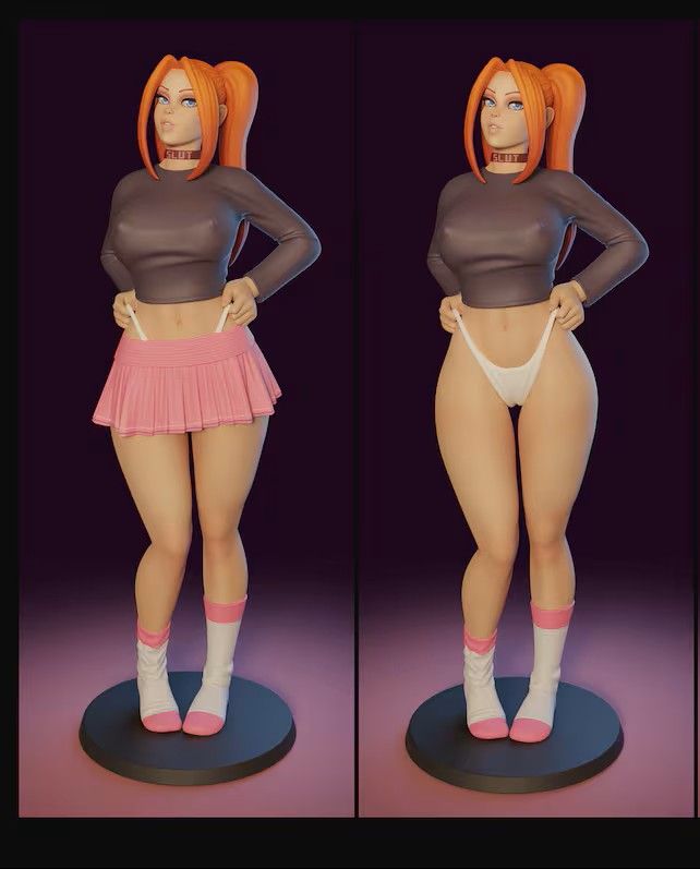 Chloe Statue | Original Fan Art by Texelion SFW,NSFW 3d printed statue,3d printed,nsfw statue,3d printed figure,Chloe Statue