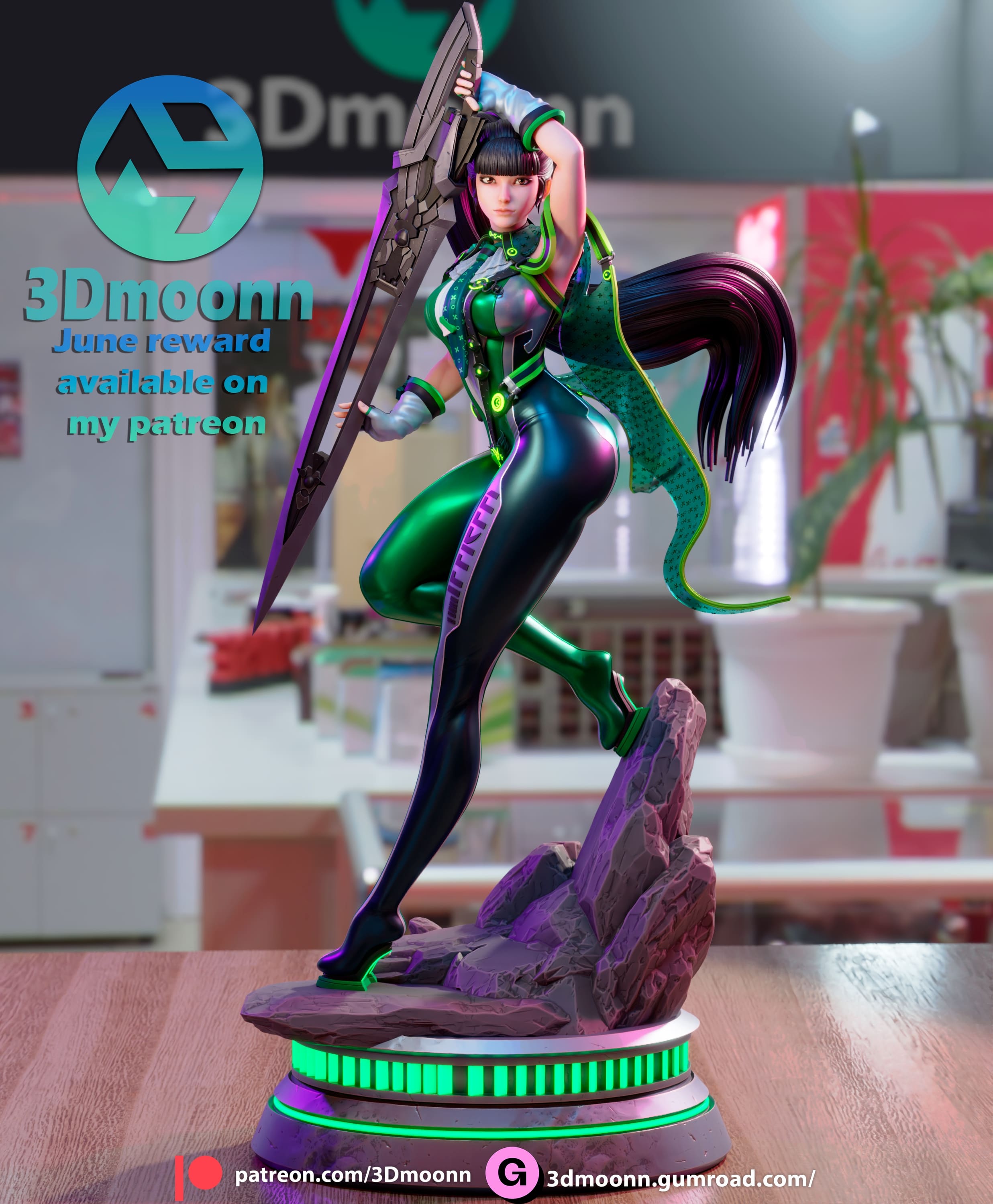 EVE Statue | Stellar Blade Fan Art by 3Dmoonn SFW,NSFW 3d printed statue,3d printed,eve statue,Stellar Blade,nsfw statue