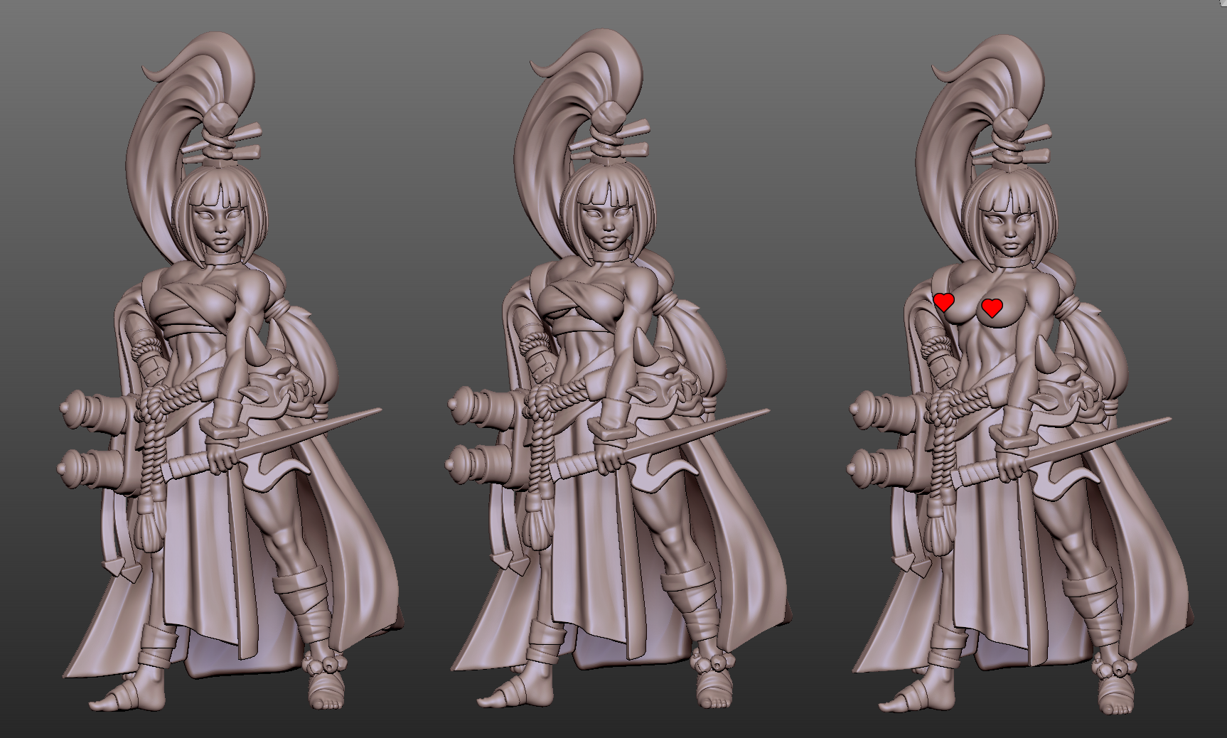 Rin Shadowdancer Ninja Miniature | DnD Fan Art by Gaz Minis SFW,NSFW 3d printed,miniature,dnd miniature,Rin Shadowdancer Ninja,3d printed miniature,nsfw miniature