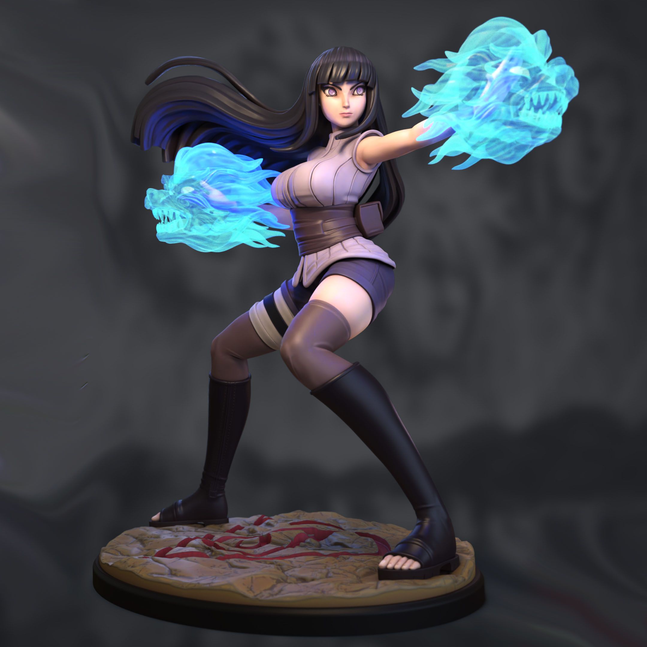 Hinata Statue | Naruto Fanart von Azerama SFW,NSFW 3d printed,3d printed statue,nsfw statue,Hinata statue,Naruto statue,3d printed figure