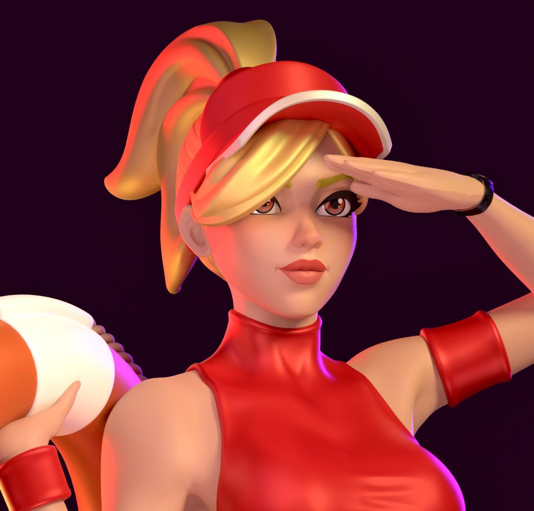 Mercy Lifeguard Statue | Overwatch Fan Art by Azaak3d SFW 3d printed statue,3d printed,sfw statue,Overwatch statue,Mercy statue