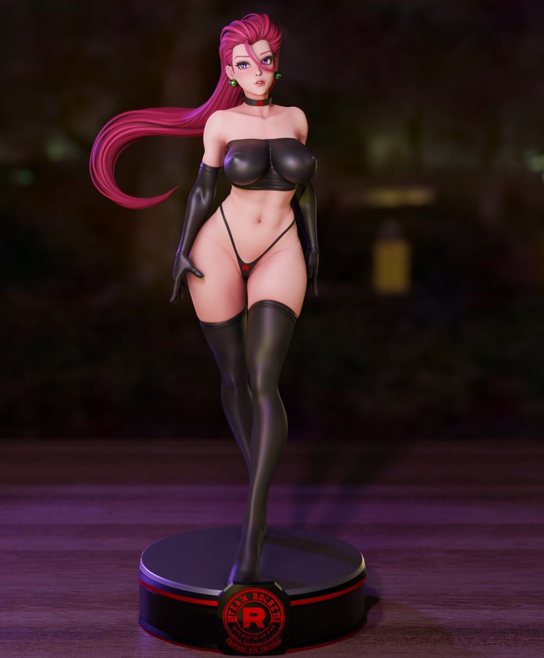Statue Jessie | Pokemon Fan art par Momoji3d SFW,NSFW 3d printed,3d printed statue,nsfw statue,Jessie statue,Pokemon statue
