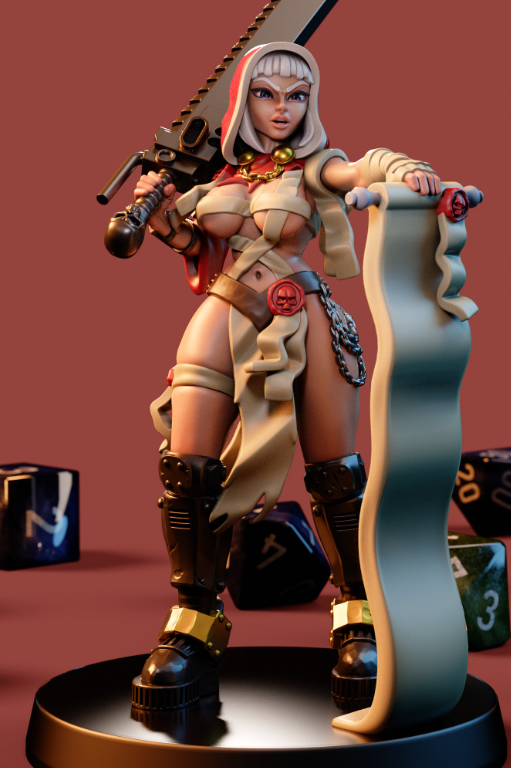 Repenting Seal Bearer Miniature | DnD Fan Art by Jigglystix SFW,NSFW 3d printed,miniature,40k miniature,Repenting Seal Bearer,3d printed miniature,nsfw miniature