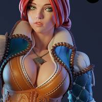 Estatua Triss Merigold | The Witcher Fan art por E.S Monster SFW,NSFW 3d printed statue,3d printed,nsfw statue,3d printed figure,Triss Merigold Statue,The Witcher Statue