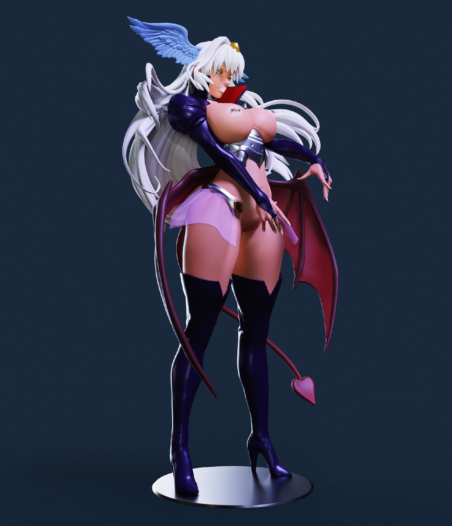 Nailkaiser Statue | Mahou Kaiju Fan Art by Freyas Fantasys NSFW,Futa 3d printed statue,3d printed,3d printed figure,Nailkaiser Statue,Mahou Kaiju Statue,nsfw statue,futa figurines,futanari figurines,futanari statue,futa statue